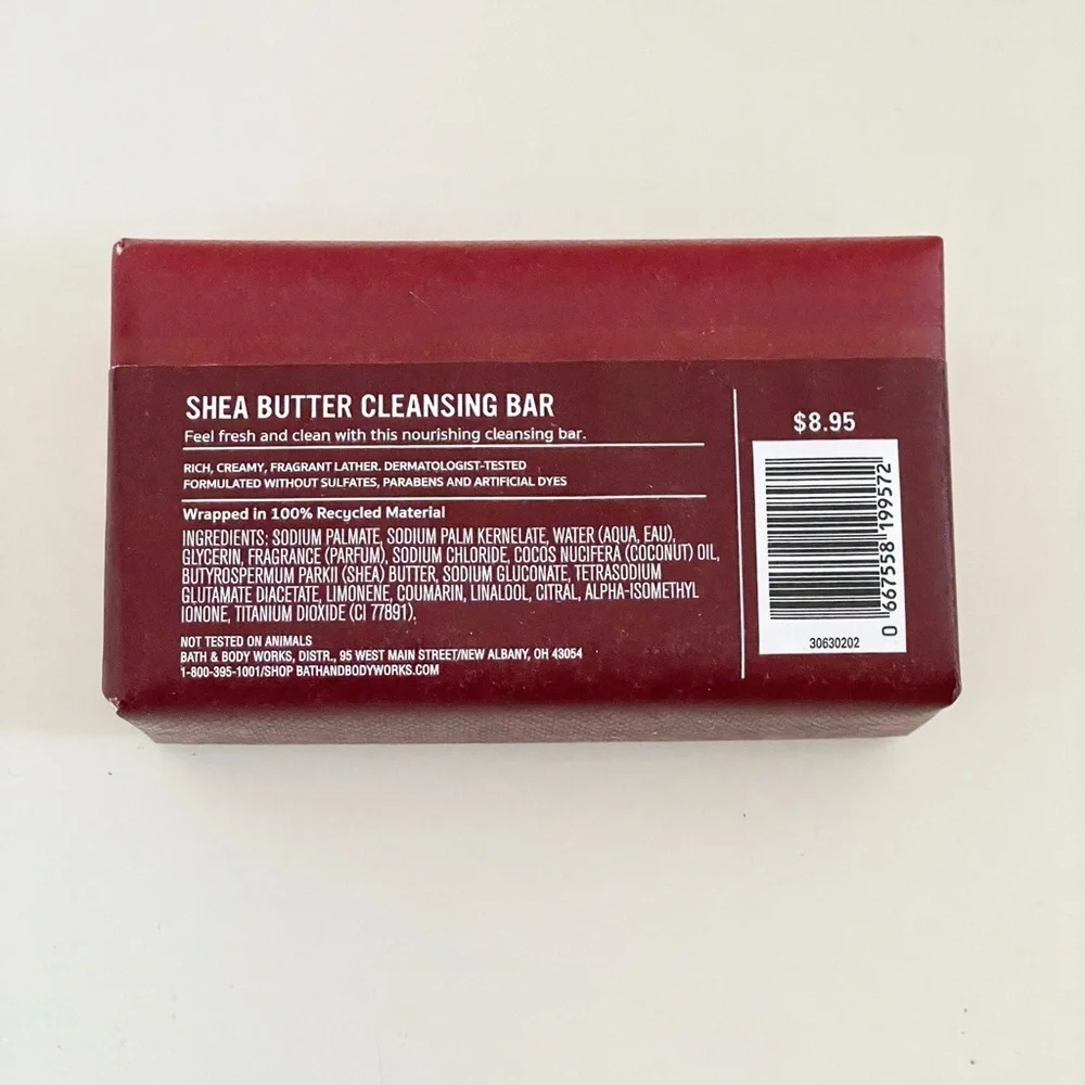 Bath & Body Works Bourbon Shea Butter Men’s Cleansing Soap Bar Full Size 5 oz - Picture 4 of 5